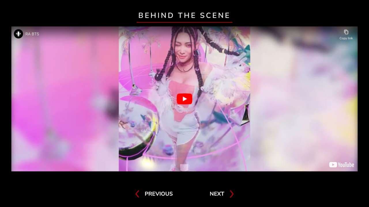 Behind The Scene can be a video or picture, Next and Previous of project detail page