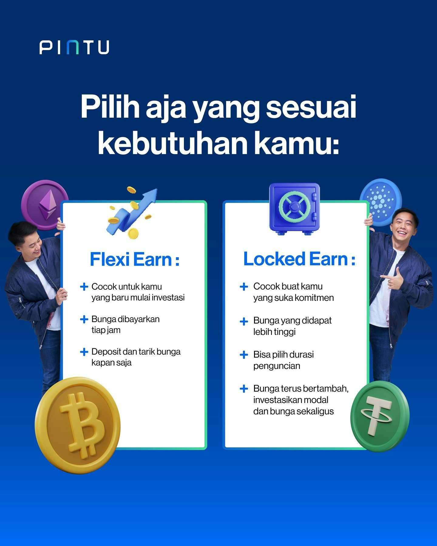 I am promoting Earn feature (uploaded from Pintu Instagram account)